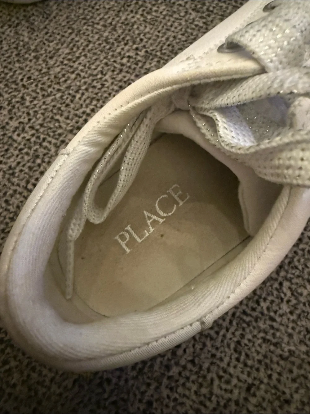 The Children's Place White Kids Lace-Up Sneakers